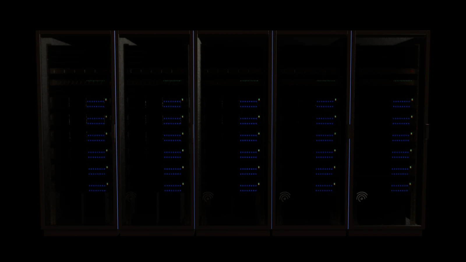 Rack estate at night — render